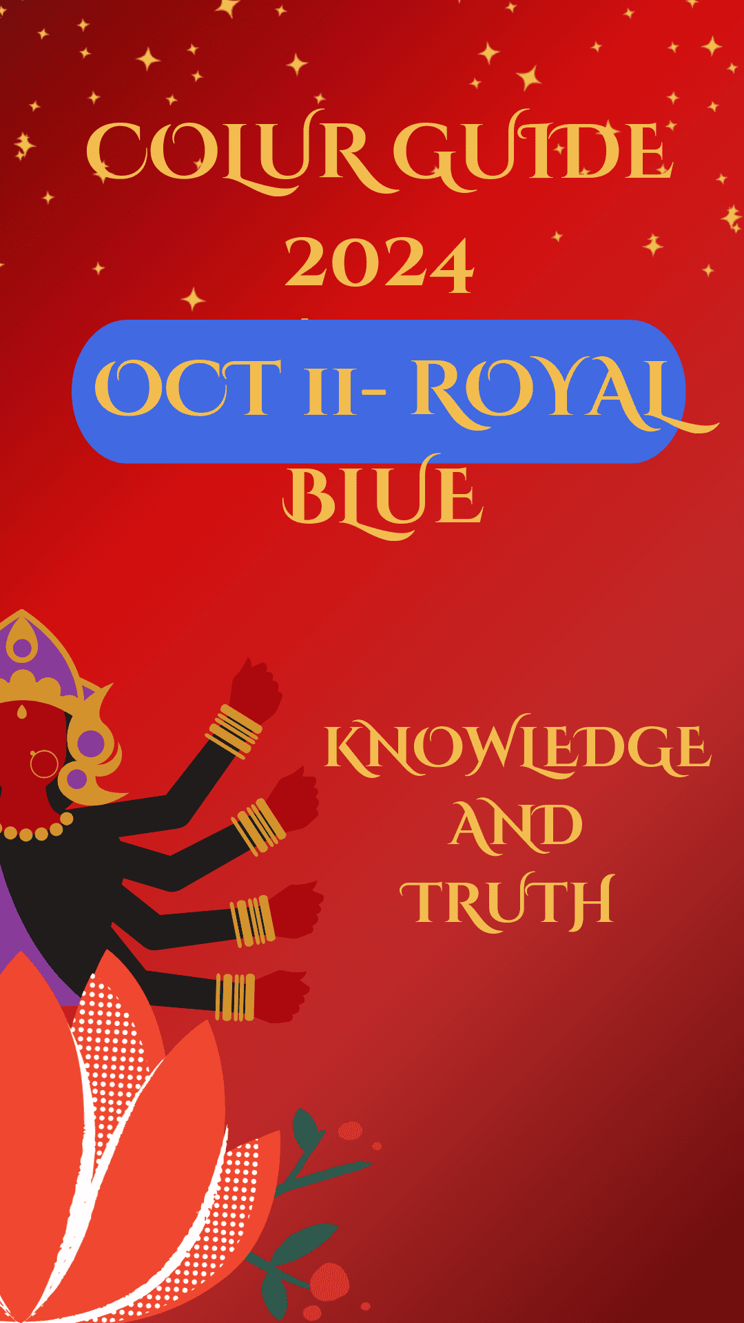Royal Blue’s Divine Aura in the Heart of Durga Puja