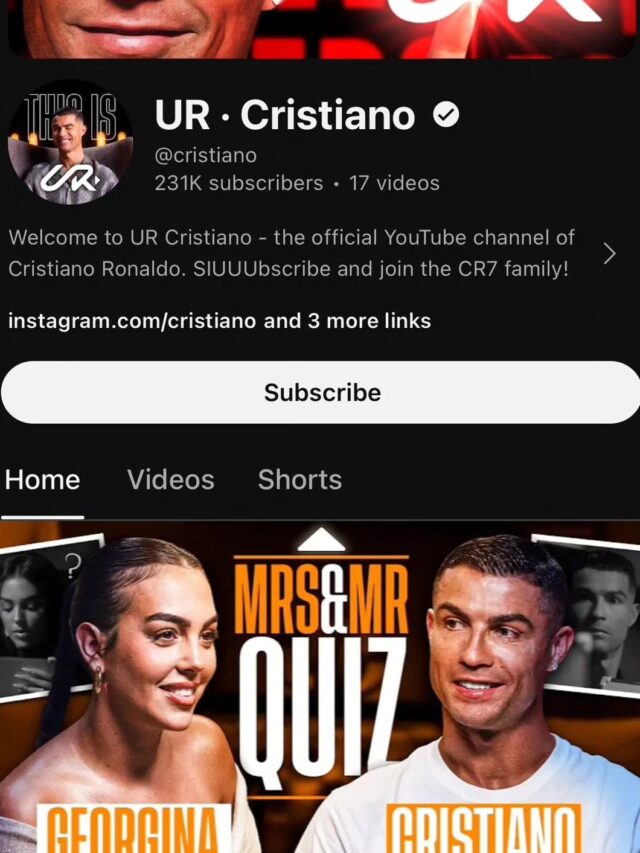 “Ronaldo launch YouTube”