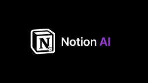 A screenshot of Notion AI's user interface, showcasing its features for task management, document writing, and project organization. The display highlights smart suggestions, automation tools, and collaborative workspace capabilities.