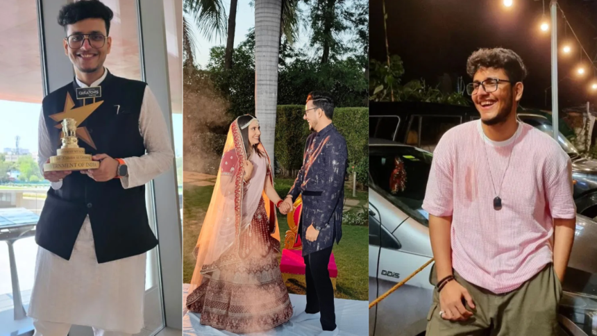 Nischay Malhan, popularly known as Triggered Insaan, smiling confidently in a casual outfit, reflecting his energetic personality as a leading Indian YouTuber.