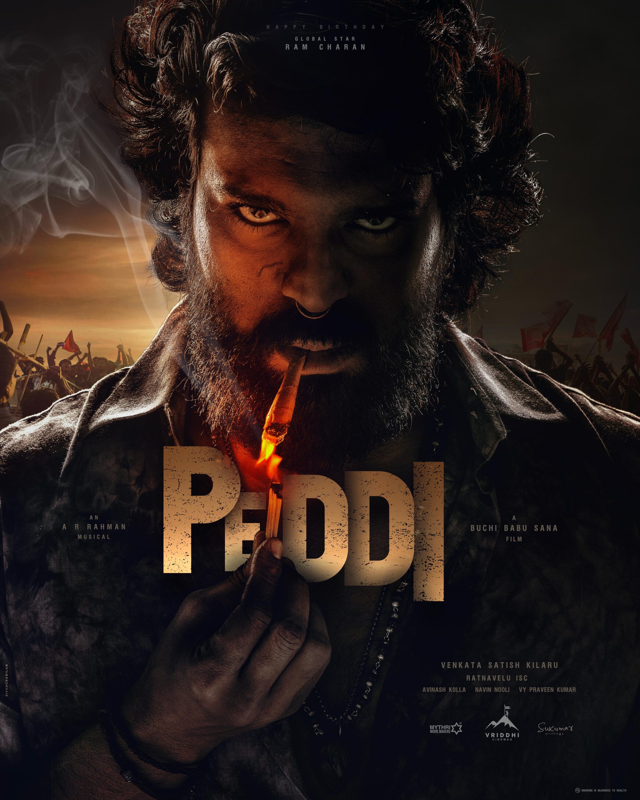 Ram Charan Pan-India Film PEDDI Announced; 1st Look Out!