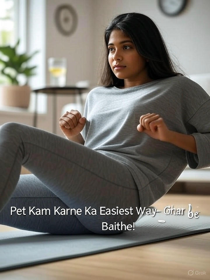 Pet Kam Karne Ka Easiest Way At Home – Ghar Baithe Pet Ghatao Without Gym!